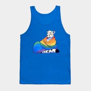 Comfy Womfy Furry Pride Cheetah LGBTQ Rainbow Tank Top